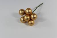 Spiegelbeeren 20mm, gold matt