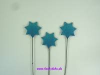 Stern-Stecker, 4cm , blau


	...